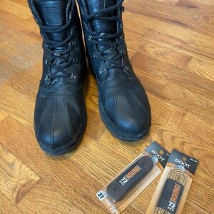 Frank and Oak Black Leather winter Men's Boots